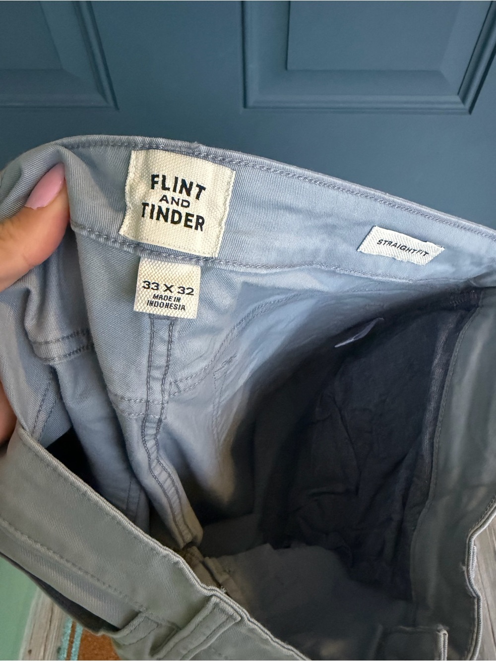 Flint and Tinder Men's Straight Chino Pants - Light Gray